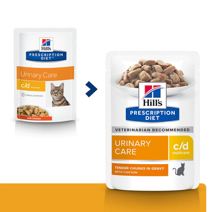 Hills Prescription Diet c/d Multicare Adult Cat Chicken - Wet food for cats with urinary problems