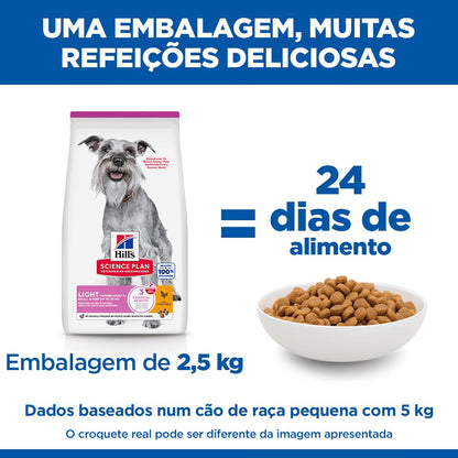 Hill's Small & Mini Mature 7+ Light - Pienso seco para perros de raza mini y pequeña de más de 7 años