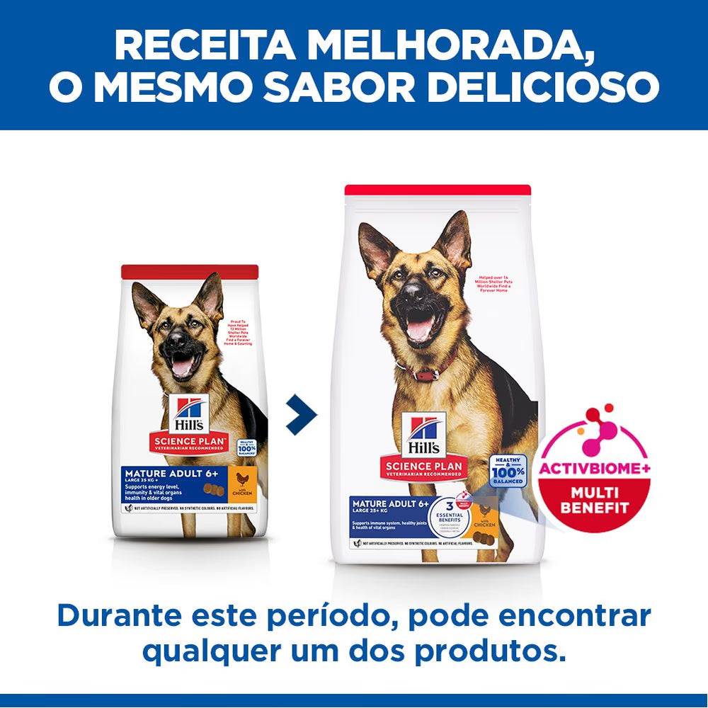 Hill's Mature Adult 5+ Large - Pienso seco para perros de raza grande de más de 5 años - Pollo
