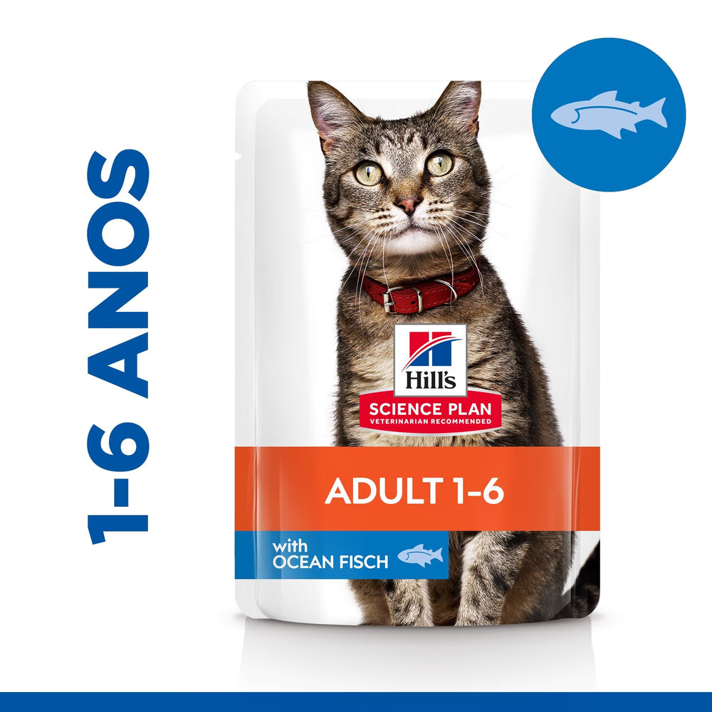 Hill's Science Plan - Alimento em molho para gato adulto - Peixe do oceano