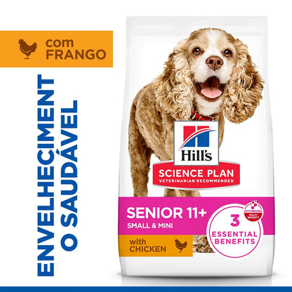 Hills Science Plan Small & Mini Sénior 11+ Cão Frango - Ração seca para cão