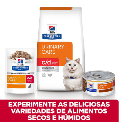 Hills Prescription Diet c/d Urinary Stress Gato Adulto Pollo - Comida húmeda para gatos con problemas urinarios