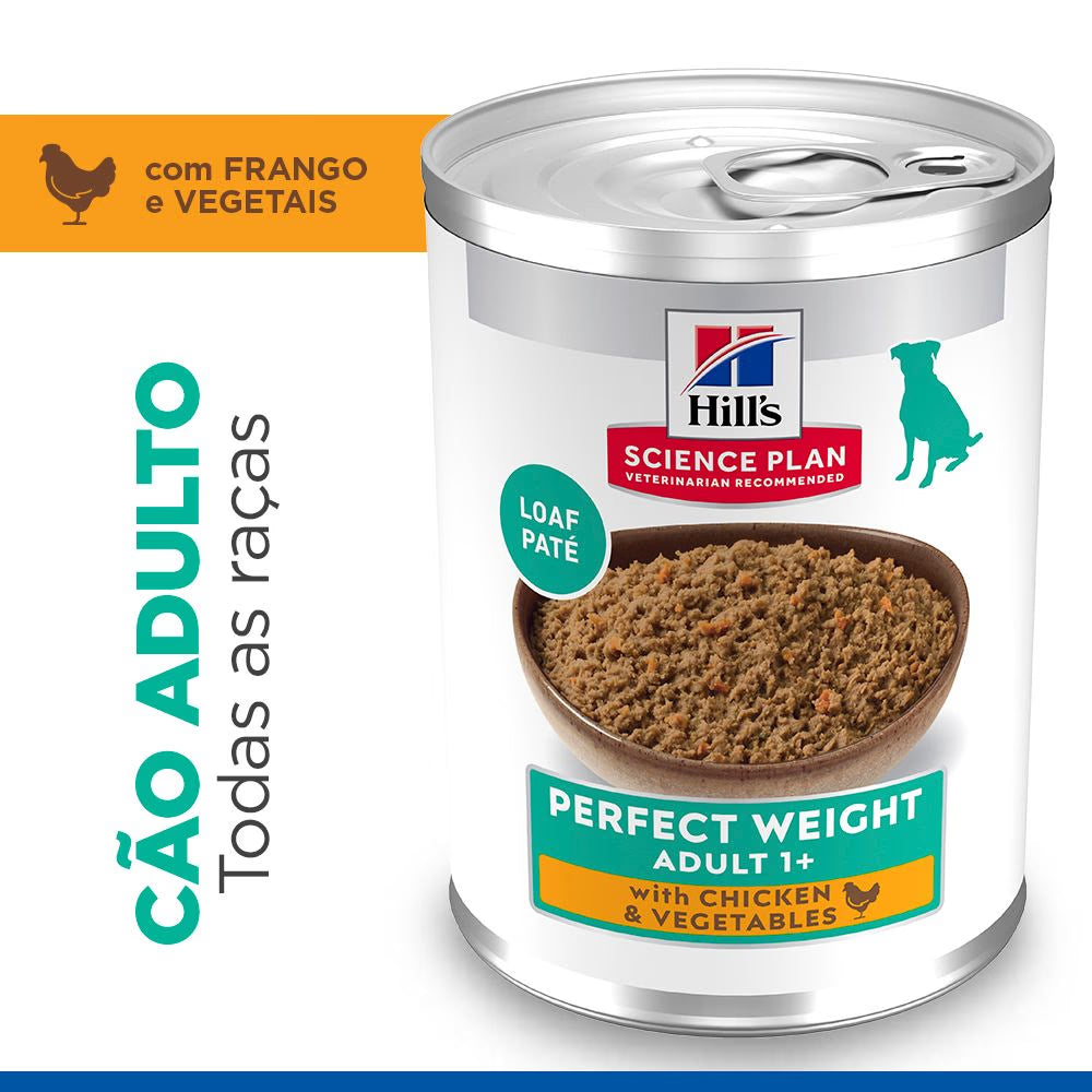 Hills Science Plan Perfect Weight Adult Dog Chicken and Vegetables - Wet dog food for weight control