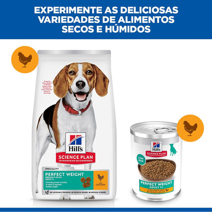 Hills Science Plan Perfect Weight Adult Dog Chicken and Vegetables - Wet dog food for weight control
