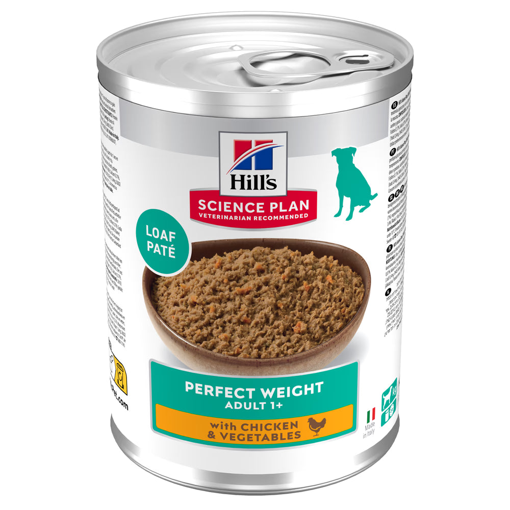 Hills Science Plan Perfect Weight Adult Dog Chicken and Vegetables - Wet dog food for weight control
