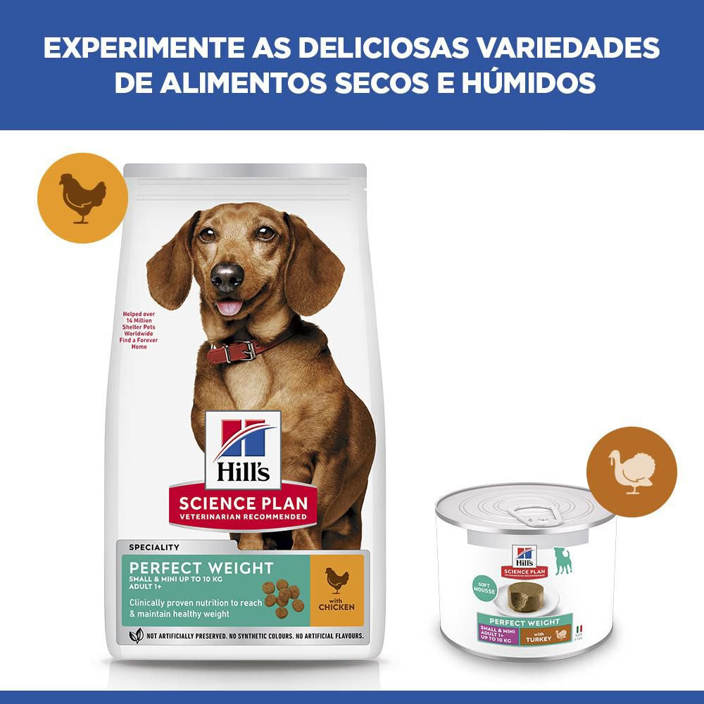 Hills Science Plan Perfect Weight Small & Mini Adult Dog Chicken - Dry dog food for weight control