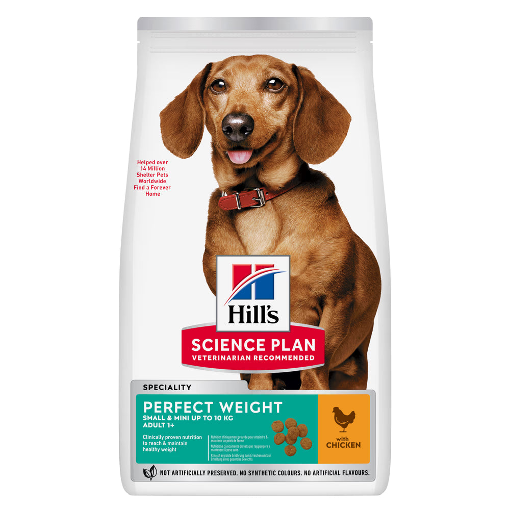 Hills Science Plan Perfect Weight Small & Mini Adult Dog Chicken - Dry dog food for weight control