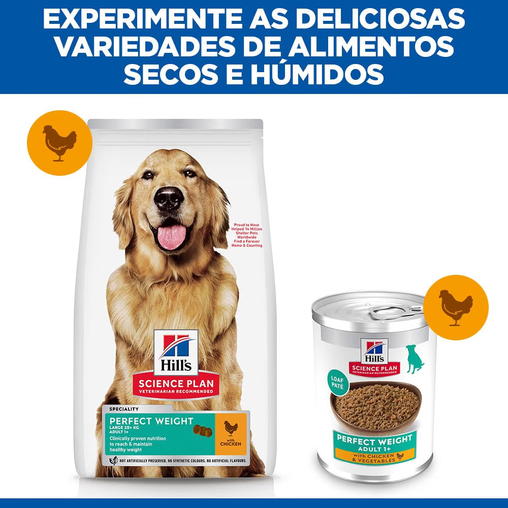 Hills Science Plan Adult Dog Large Breed Perfect Weight Chicken - Dry food for dogs for weight control