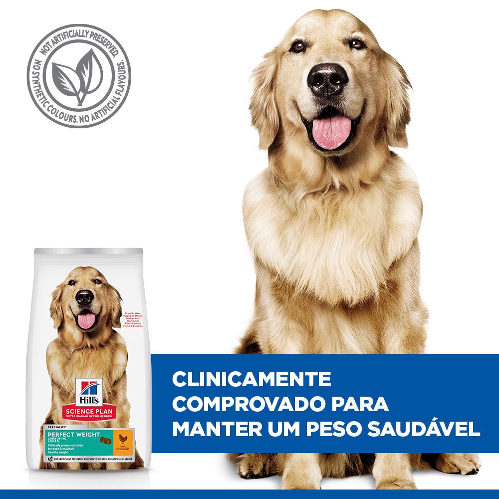 Hills Science Plan Adult Dog Large Breed Perfect Weight Chicken - Dry food for dogs for weight control