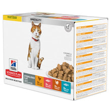 Hills Science Plan Young Adult Cat Chicken, Salmon, Tuna and Turkey - Wet cat food for weight control and urinary health