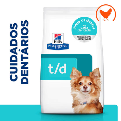 Hill's PD Dental Care Mini t/d - Ração seca para cão de pequeno porte para cuidado dentário