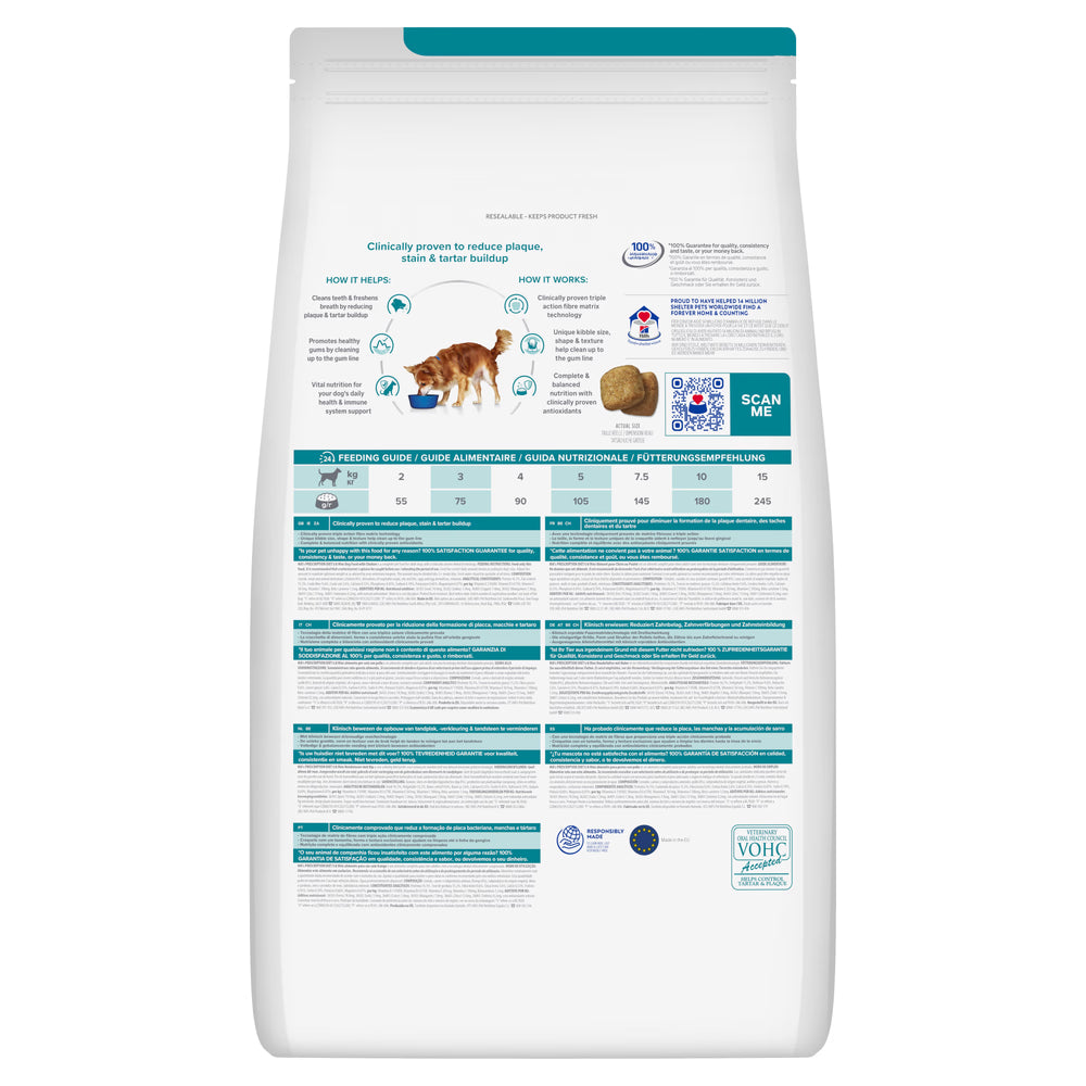 Hill's PD Dental Care Mini t/d - Ração seca para cão de pequeno porte para cuidado dentário