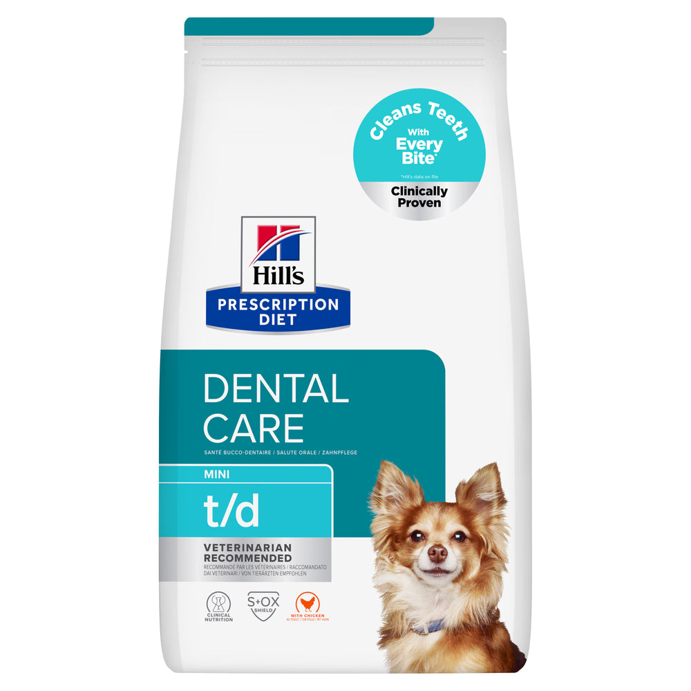 Hill's PD Dental Care Mini t/d - Ração seca para cão de pequeno porte para cuidado dentário