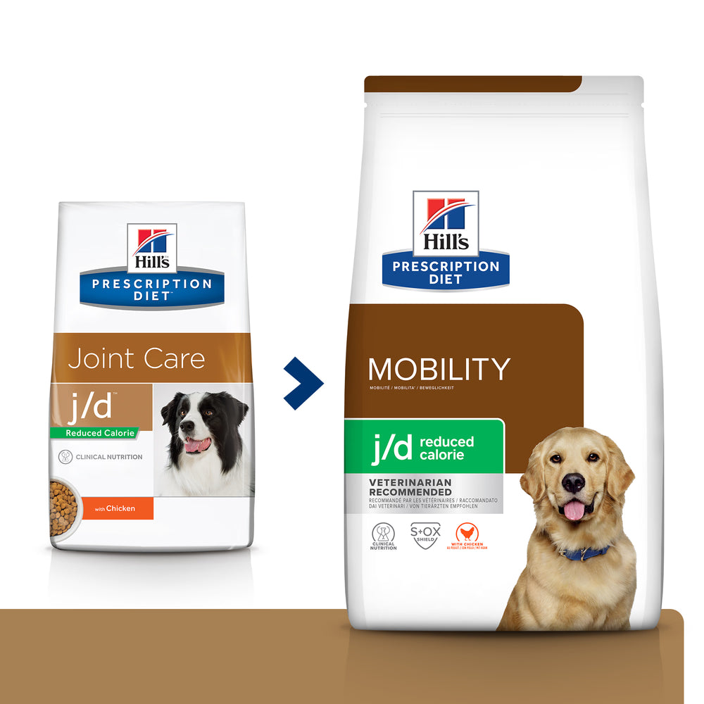 Hills Prescription Diet Dog j/d Reduced Calorie Chicken - Dry dog food for joint support and weight control