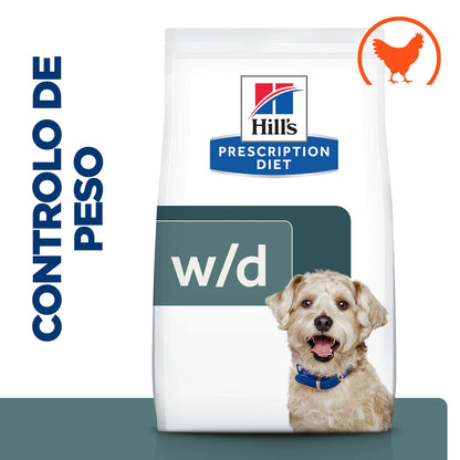 Hills Prescription Diet w/d Perro Pollo - Pienso seco para perro para control de peso