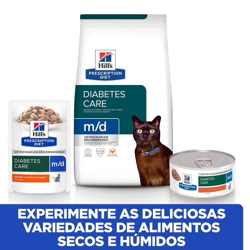 Hills Prescription Diet m/d Gato Pollo - Pienso seco para gato para control de peso