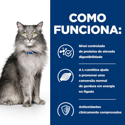 Hills Prescription Diet l/d Gato Pollo - Pienso seco para gato con problemas hepáticos