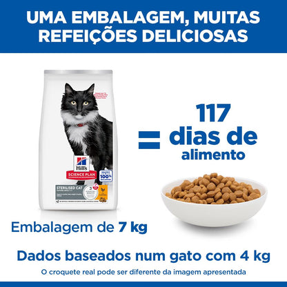 Hills Science Plan Sterilised Mature Adulto 7+ Gato Pollo - Pienso seco para gato esterilizado