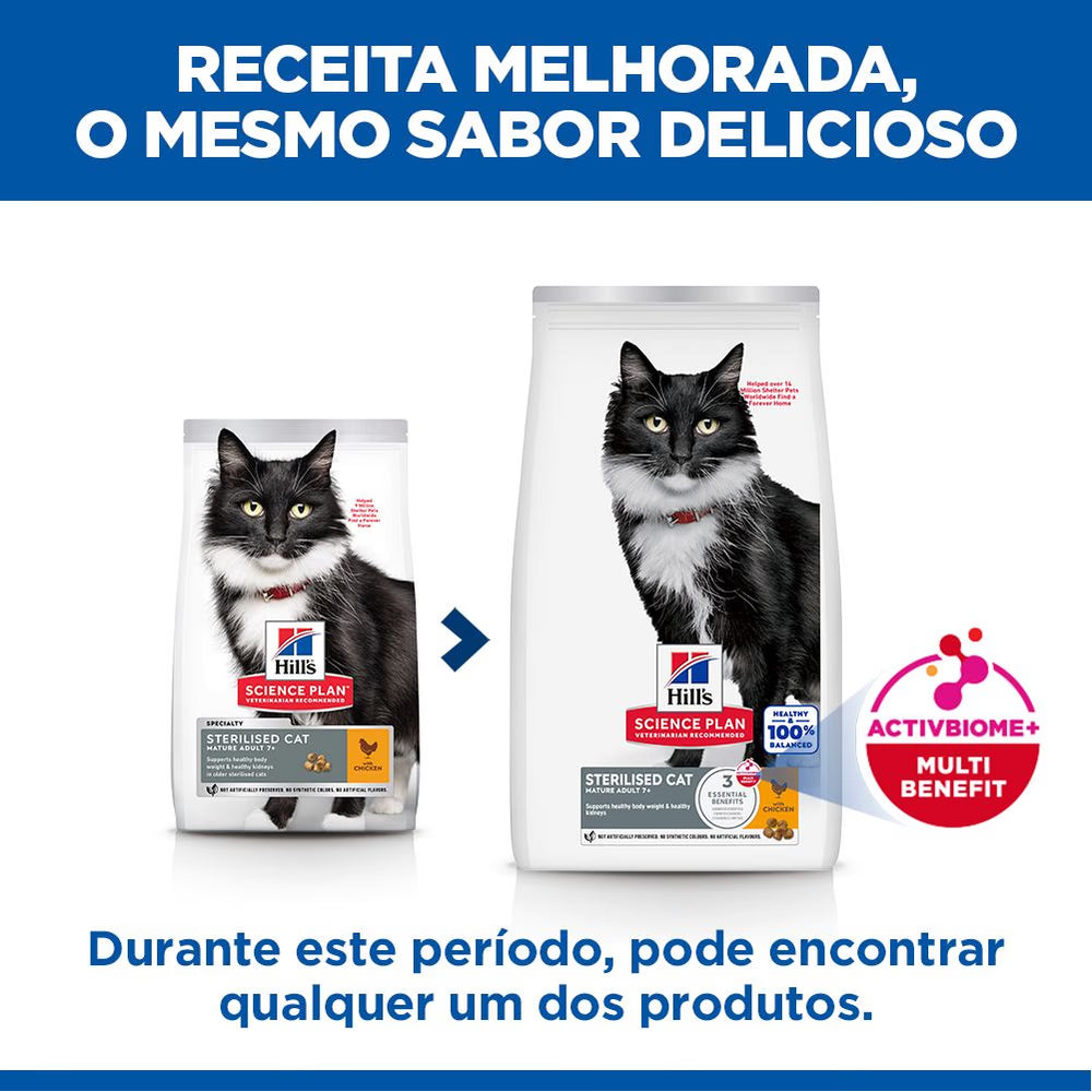 Hills Science Plan Sterilised Mature Adulto 7+ Gato Pollo - Pienso seco para gato esterilizado