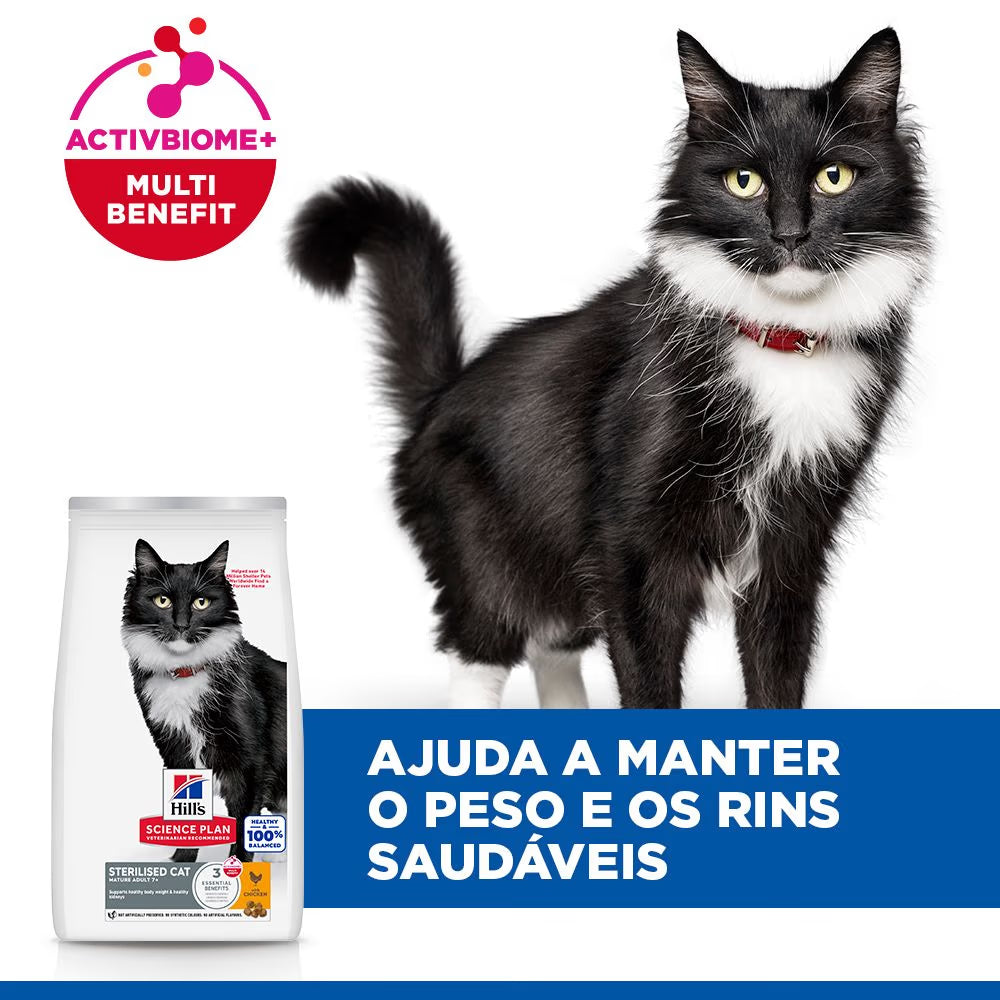 Hills Science Plan Sterilised Mature Adulto 7+ Gato Pollo - Pienso seco para gato esterilizado