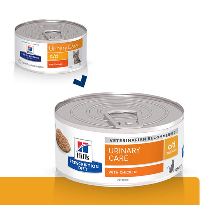 Hills Prescription Diet c/d Multicare Gato Pollo - Comida húmeda para gato con problemas urinarios