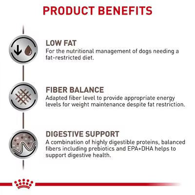 Royal Canin Vet Gastro Intestinal Low Fat Canine Veterinary Dog Food | 12 Kg