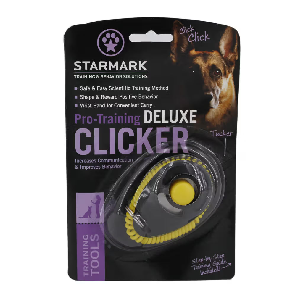 Starmark Pro-Training Clicker Deluxe - Clicker de adiestramiento para perro