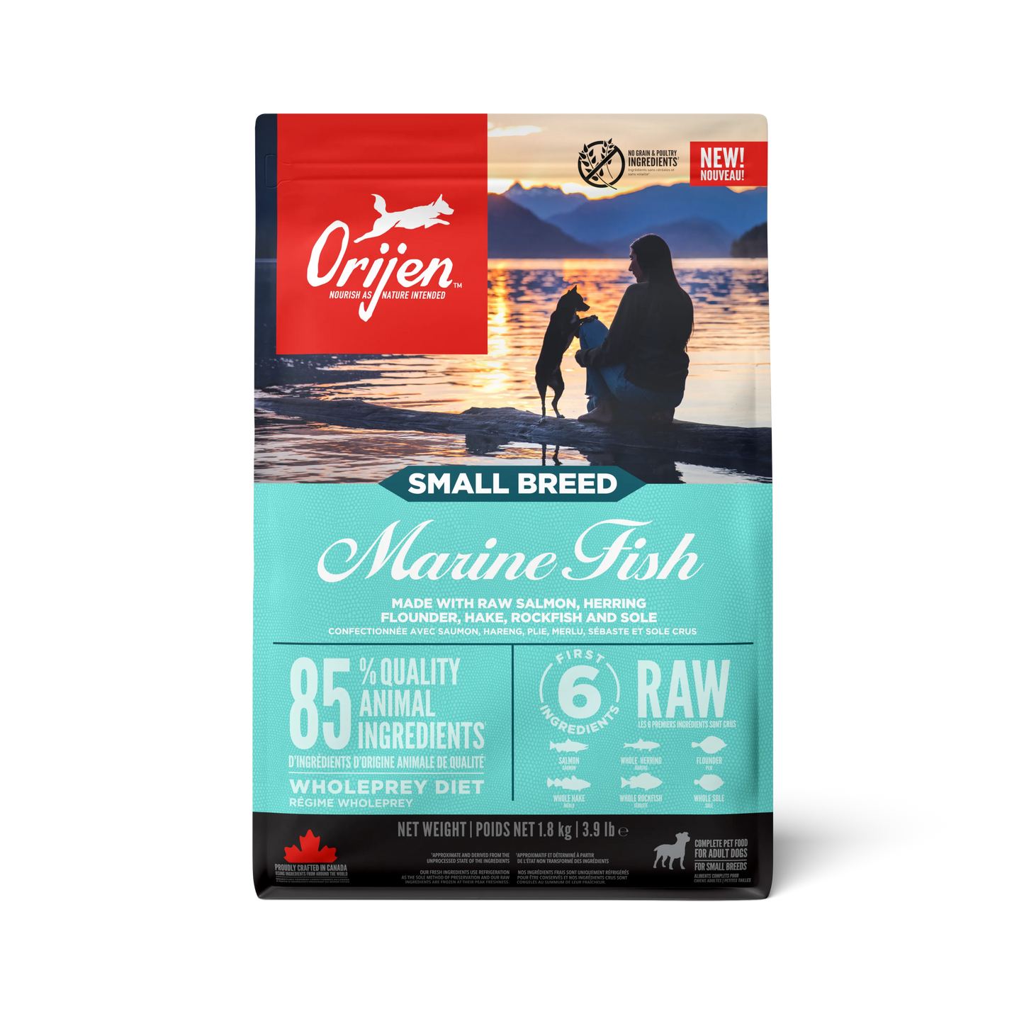 Orijen Canino Raça Pequena Marine Peixe | 1.8Kg