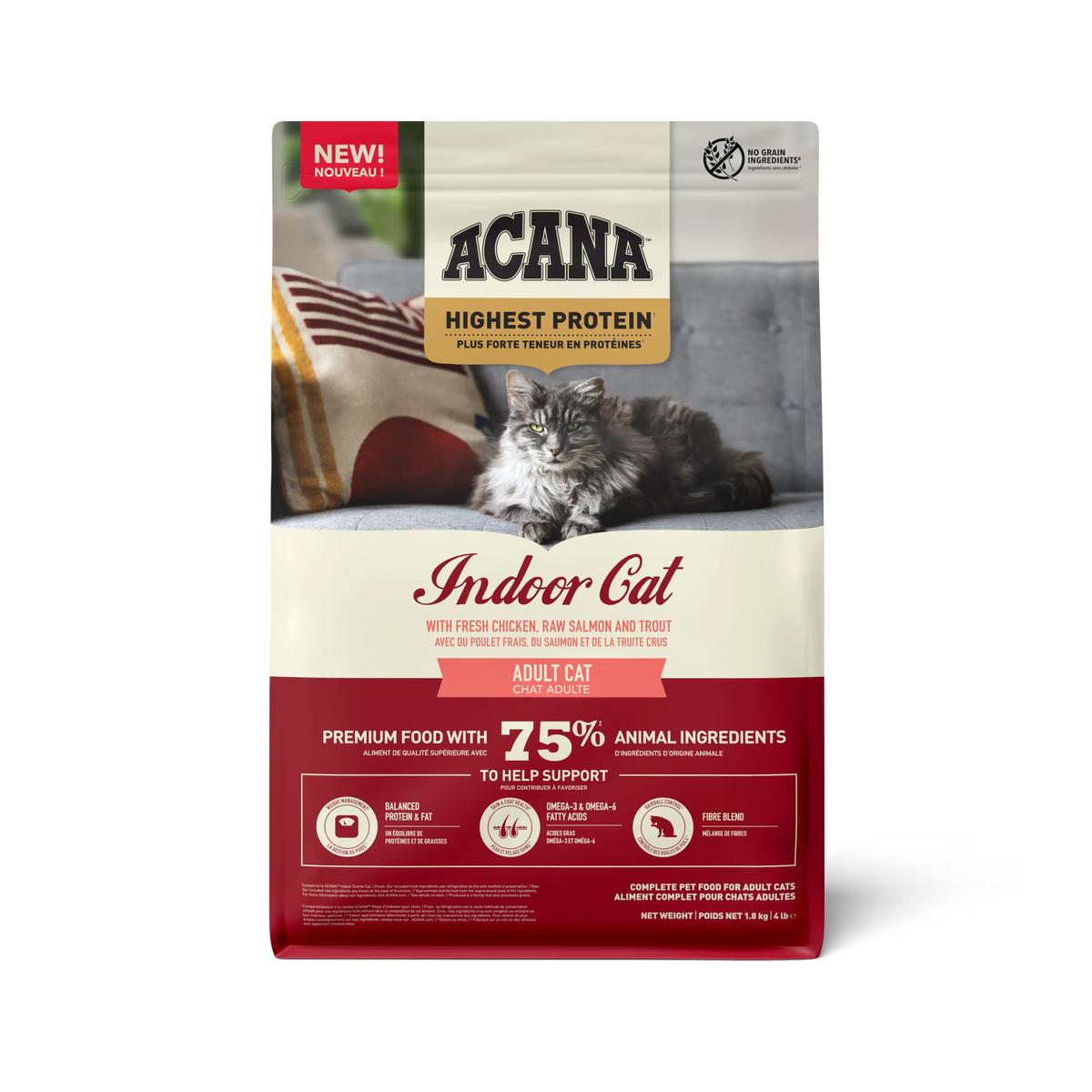 Acana Highprotein Indoor Gato - Ração seca para gato de interior