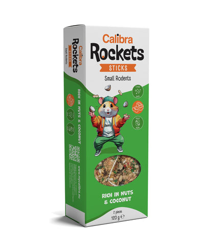 Calibra Rockets Sticks Roedor Nuez y Coco - Snack para roedor