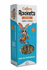 Calibra Rockets Sticks Coelhos e Roedores Vegetais - Snack para coelhos e roedores