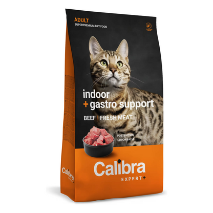 Calibra Expert+ Adult Cat Indoor & Gastro Supp. - Dry food for indoor cats with sensitive digestion