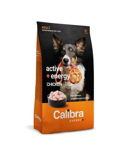 Calibra EXPERT+ ADULT ACTIVE & ENERGY - Pienso seco para perro activo con pollo