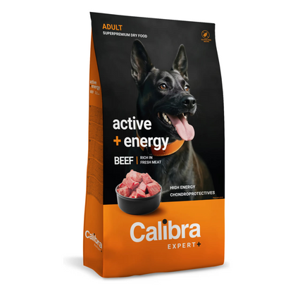 Calibra Expert+ Adult Dog Active & Energy Veal - Dry dog food