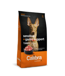 Calibra Expert+ Cão Adulto Sensível e Suporte Gastrointestinal - Ração seca para cão com digestão sensível