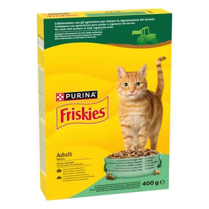 Friskies Adult - Ração húmida para cão com coelho, frango e legumes