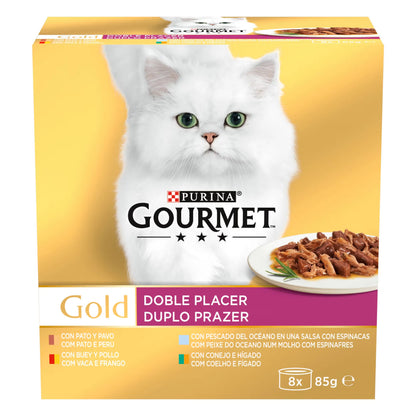 Gourmet Gold Multi Doble Placer Surtido Adult Cat Turkey - Wet cat food