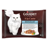 Gourmet A LA Carte - Comida húmeda para gato con pescado del océano, salmón, pavo y pato