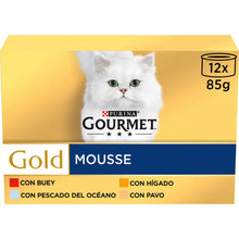 Gourmet Gold Multi Mousse Surtido Adult Cat Salmon - Wet cat food for weight management