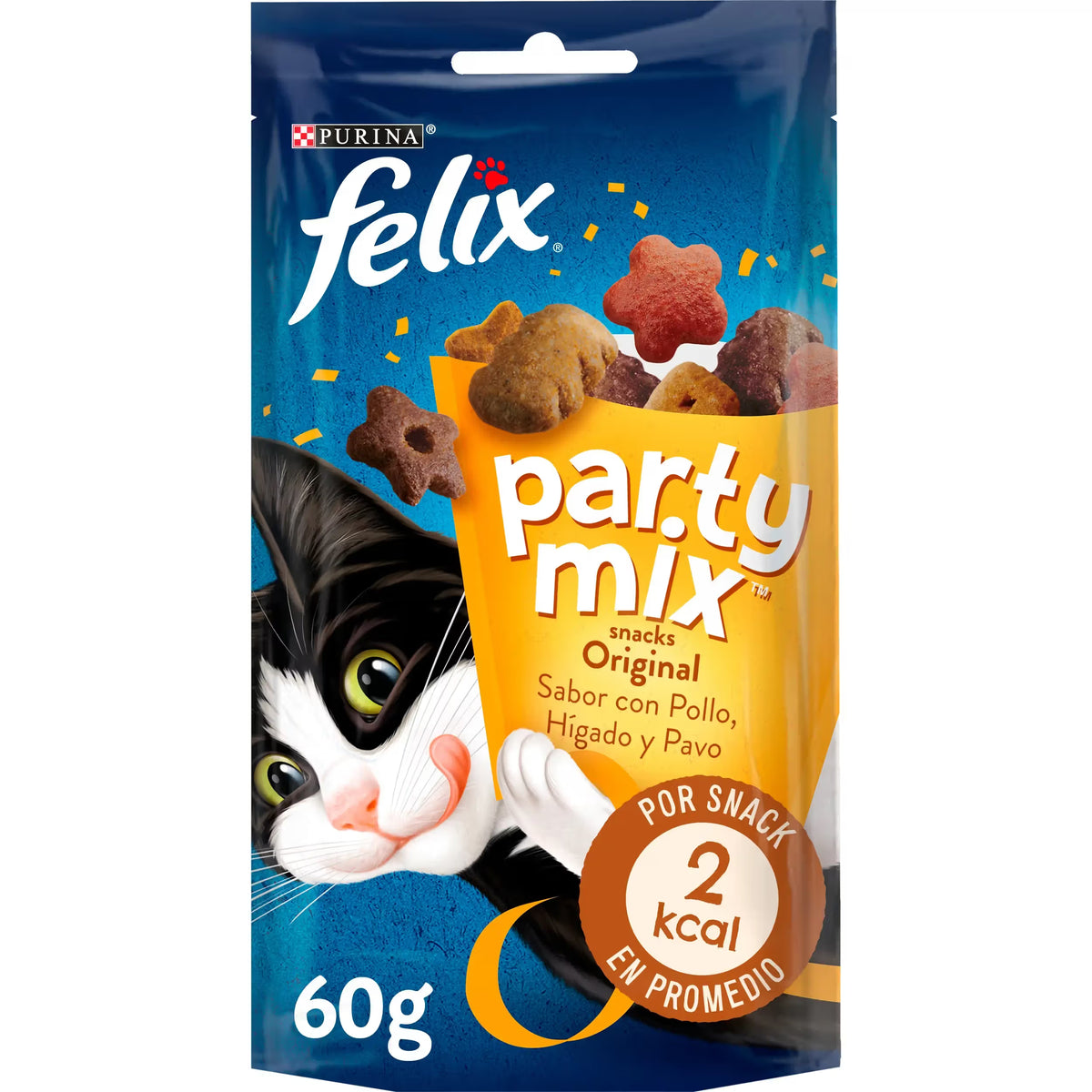 Felix Party Mix Original Gato Cordeiro - Snack para gato