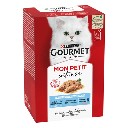 Gourmet Mon Petit Gato Pescado - Comida húmeda para gato con soporte urinario