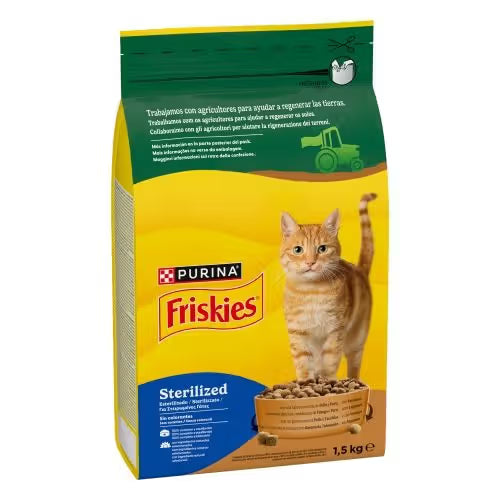 Friskies Steril Peru e Legumes - Ração húmida para gato para esterilizados com peru
