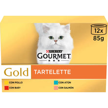 Gourmet Gold Multi Tartallette Gato Salmón - Comida húmeda para gato