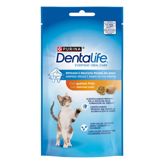 Purina Dentalife Daily Oral Care Gato Frango - Snack para gato