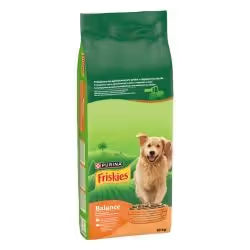Friskies Adult Balance - Ração seca para cão com frango, vaca e legumes