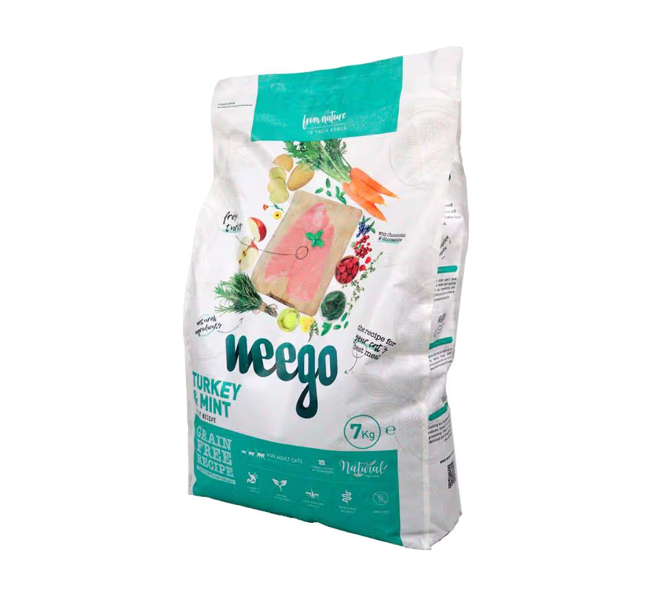 Weego Cat Food Turkey & Mint 7 KG