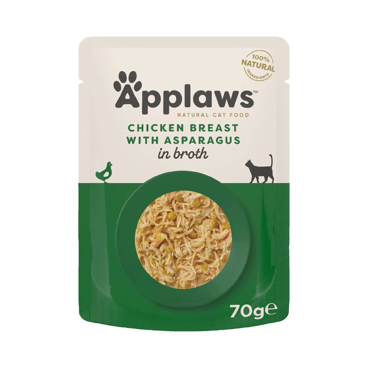 APPLAWS GATO POLLO CON ESPÁRRAGOS | 12 X 70GR
