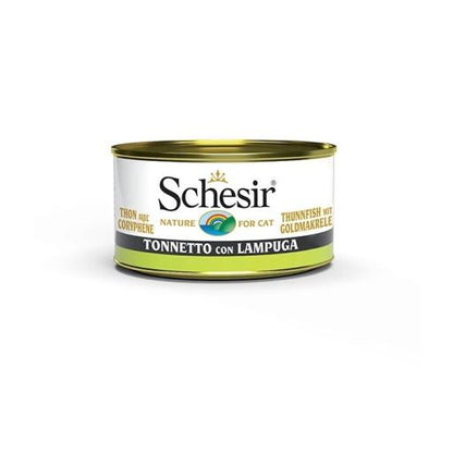 Alimento Húmido para Gatos Schesir Cat Atum com Mahi Mahi em Gelatina | Wet (Lata) | 14 x 85 g