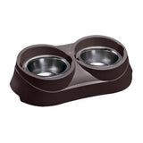 Ferplast Comedero Doble Feed 38.5 x 20 x 9 cm - Comedouro duplo para cão