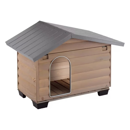 Ferplast Caseta Exterior Madera Canada 2 - Caseta para perro